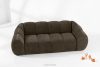 FLAVA Gestepptes Retro-Modern-Dreisitzer-Sofa in Braun Braun - Foto 2