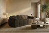 FLAVA Gestepptes Retro-Modern-Dreisitzer-Sofa in Braun Braun - Foto 9