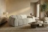 FLAVA Gestepptes Retro-Modern-Dreisitzer-Sofa in Ecru Ecru - Foto 9