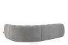 FLAVA Gesteppte Eckcouch im Retro-Modern-Stil rechts hellgrau Hellgrau - Foto 4