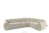 FLAVA Gesteppte Eckcouch im Retro-Modern-Stil rechts ecru Ecru - Foto 3