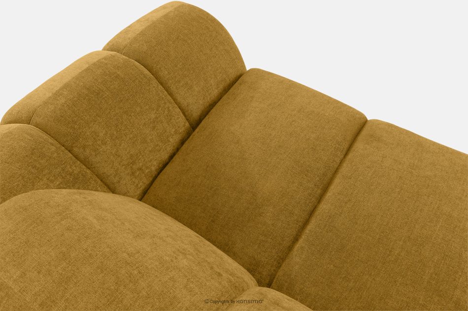 FLAVA Gesteppte Eckcouch im Retro-Modern-Stil links honigfarben Honigfarben - Foto 4