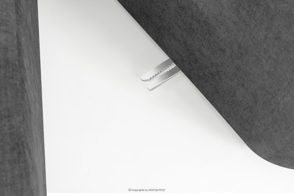 FLAVA Gesteppte Eckcouch im Retro-Modern-Stil links grau Grau - Foto 8