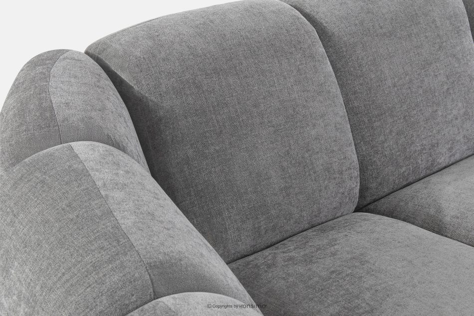 FLAVA Gesteppte Eckcouch im Retro-Modern-Stil links hellgrau Hellgrau - Foto 7
