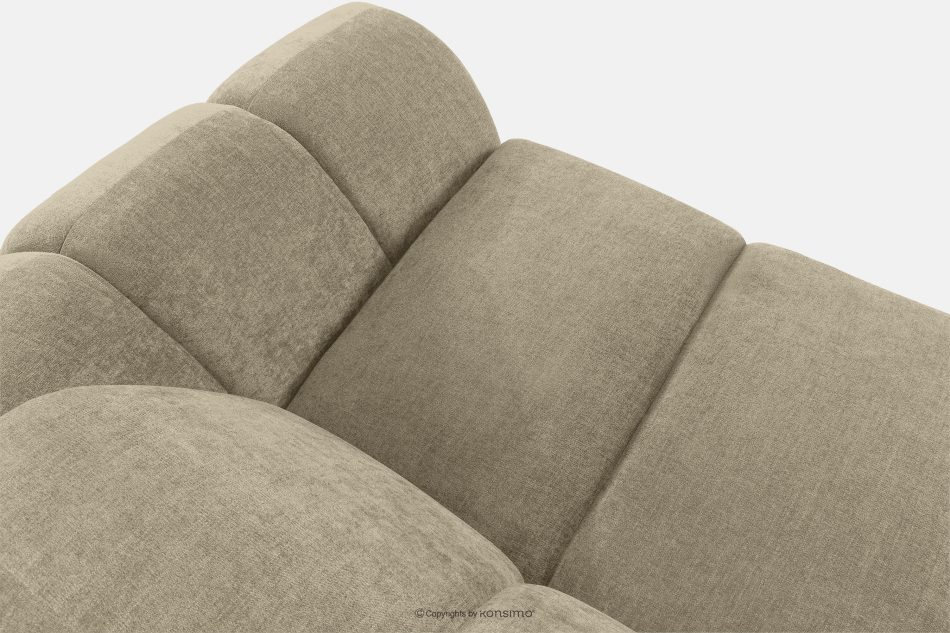 FLAVA Gesteppte Eckcouch im Retro-Modern-Stil links sandfarben Sandfarben - Foto 4