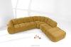 FLAVA Curve-Ecksofa im Retro-Modern-Stil modular rechts honigfarben Honigfarben - Foto 2