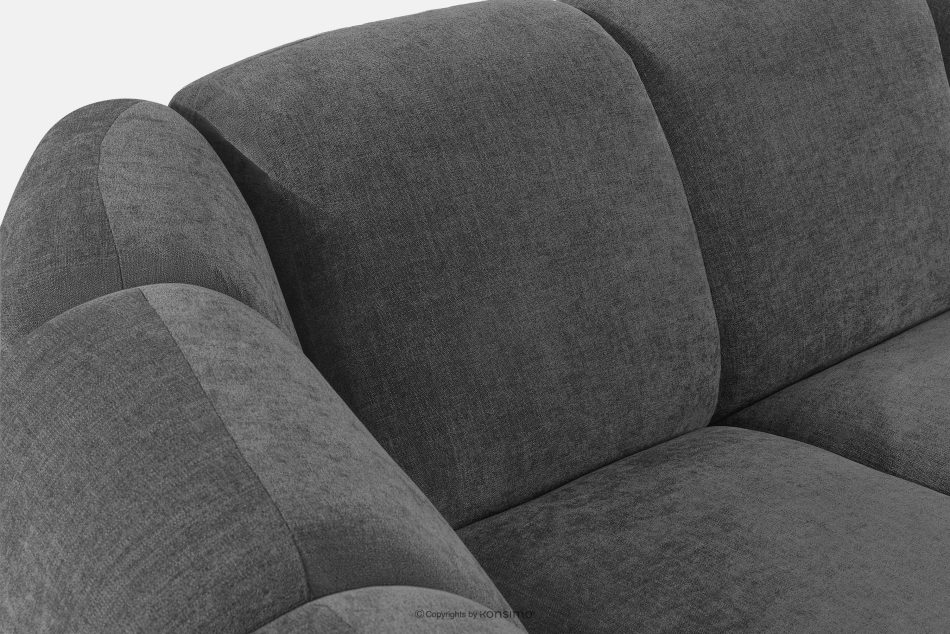 FLAVA Curve-Ecksofa im Retro-Modern-Stil modular rechts grau Grau - Foto 7
