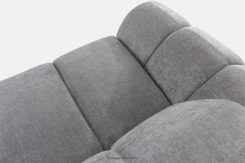 FLAVA Curve-Ecksofa im Retro-Modern-Stil modular rechts hellgrau Hellgrau - Foto 4