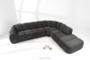 FLAVA Curve-Ecksofa im Retro-Modern-Stil modular rechts graphit Graphit - Foto 2
