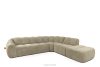 FLAVA Curve-Ecksofa im Retro-Modern-Stil modular rechts sandfarben Sandfarben - Foto 3