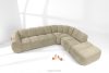 FLAVA Curve-Ecksofa im Retro-Modern-Stil modular rechts sandfarben Sandfarben - Foto 2
