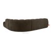 FLAVA Curve-Ecksofa im Retro-Modern-Stil modular rechts braun Braun - Foto 4