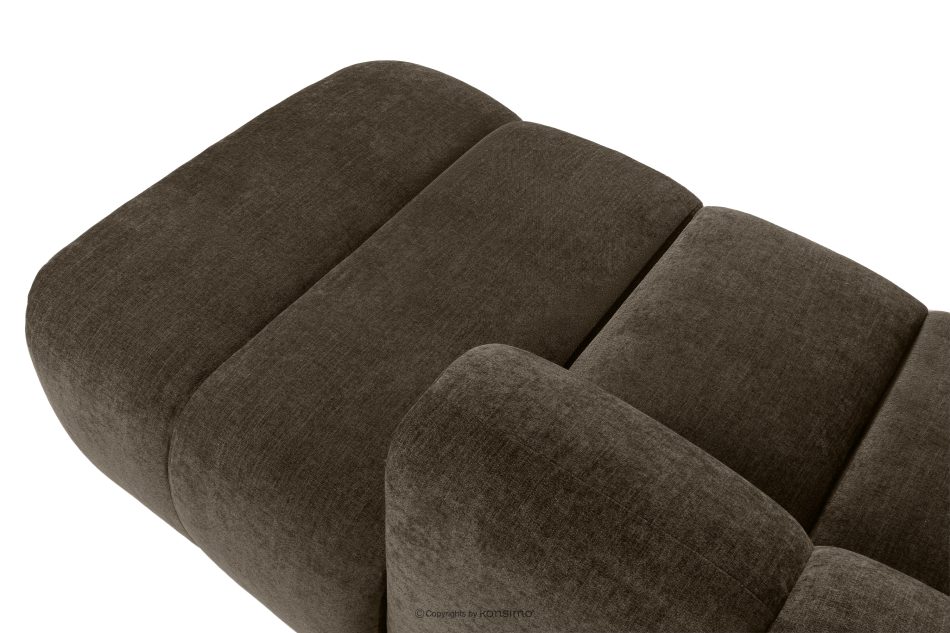 FLAVA Curve-Ecksofa im Retro-Modern-Stil modular rechts braun Braun - Foto 9