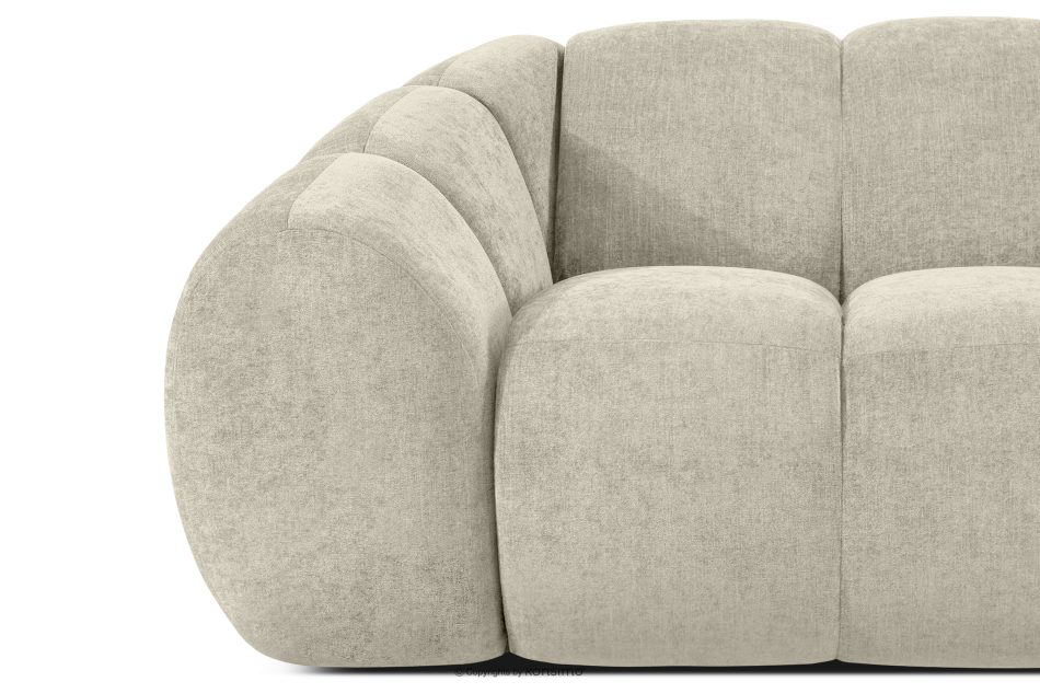 FLAVA Curve-Ecksofa im Retro-Modern-Stil modular rechts ecru Ecru - Foto 5