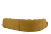 FLAVA Curve-Ecksofa im Retro-Modern-Stil modular links honigfarben Honigfarben - Foto 4