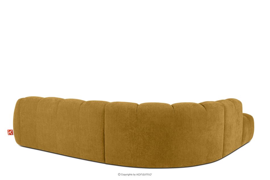 FLAVA Curve-Ecksofa im Retro-Modern-Stil modular links honigfarben Honigfarben - Foto 3