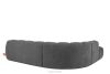 FLAVA Curve-Ecksofa im Retro-Modern-Stil modular links grau Grau - Foto 4