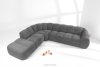 FLAVA Curve-Ecksofa im Retro-Modern-Stil modular links grau Grau - Foto 2