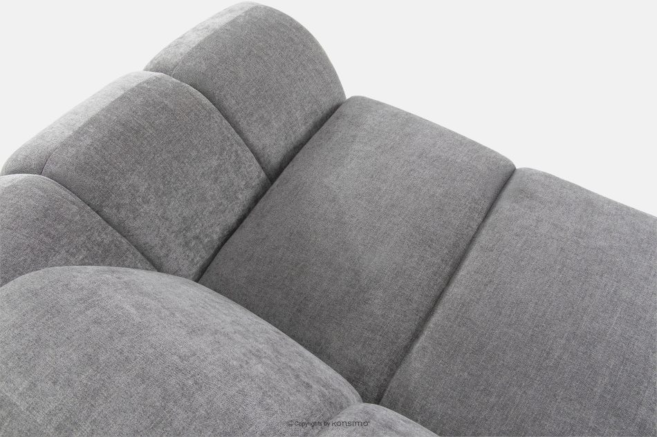 FLAVA Curve-Ecksofa im Retro-Modern-Stil modular links hellgrau Hellgrau - Foto 4