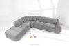 FLAVA Curve-Ecksofa im Retro-Modern-Stil modular links hellgrau Hellgrau - Foto 2