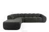FLAVA Curve-Ecksofa im Retro-Modern-Stil modular links graphit Graphit - Foto 1