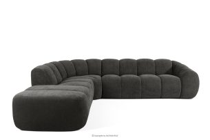 FLAVA, https://konsimo.de/kollektion/flava/ Curve-Ecksofa im Retro-Modern-Stil modular links graphit Graphit - Foto