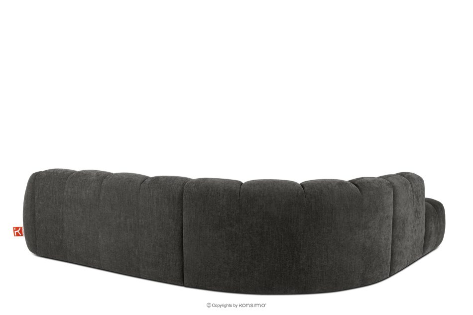 FLAVA Curve-Ecksofa im Retro-Modern-Stil modular links graphit Graphit - Foto 3