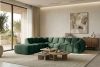 FLAVA Curve-Ecksofa im Retro-Modern-Stil modular links dunkelgrün Dunkelgrün - Foto 11