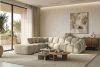 FLAVA Curve-Ecksofa im Retro-Modern-Stil modular links ecru Ecru - Foto 11