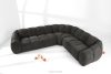 FLAVA Großes gestepptes Ecksofa im Retro-Modern-Stil rechts graphit Graphit - Foto 2