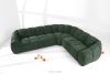 FLAVA Großes gestepptes Ecksofa im Retro-Modern-Stil rechts dunkelgrün Dunkelgrün - Foto 2