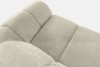 FLAVA Großes gestepptes Ecksofa im Retro-Modern-Stil links ecru Ecru - Foto 5