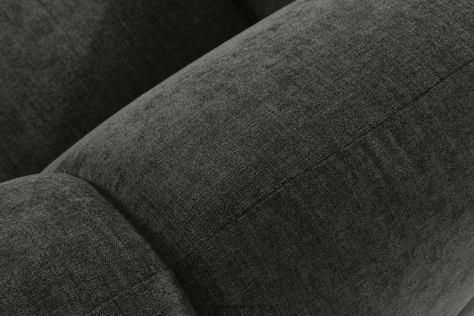 FLAVA Großes gestepptes modulares Ecksofa im Retro-Modern-Stil rechts graphit Graphit - Foto 6