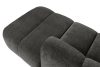 FLAVA Großes gestepptes modulares Ecksofa im Retro-Modern-Stil rechts graphit Graphit - Foto 10