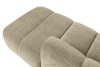 FLAVA Großes gestepptes Ecksofa im Retro-Modern-Stil rechts sandfarben Sandfarben - Foto 10
