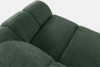 FLAVA Großes gestepptes Ecksofa im Retro-Modern-Stil links dunkelgrün Dunkelgrün - Foto 5