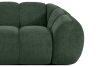 FLAVA Großes gestepptes Ecksofa im Retro-Modern-Stil links dunkelgrün Dunkelgrün - Foto 6