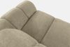 FLAVA Großes gestepptes modulares Ecksofa im Retro-Modern-Stil links sandfarben Sandfarben - Foto 5