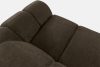 FLAVA Großes gestepptes modulares Ecksofa im Retro-Modern-Stil links braun Braun - Foto 5