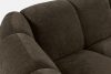 FLAVA Großes gestepptes modulares Ecksofa im Retro-Modern-Stil links braun Braun - Foto 8