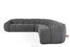 FLAVA Modulares Ecksofa im Modern-Retro-Stil rechts/links aschgrau Grau - Foto 1