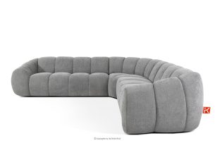 FLAVA, https://konsimo.de/kollektion/flava/ Modulares Ecksofa im Modern-Retro-Stil rechts/links hellgrau Hellgrau - Foto