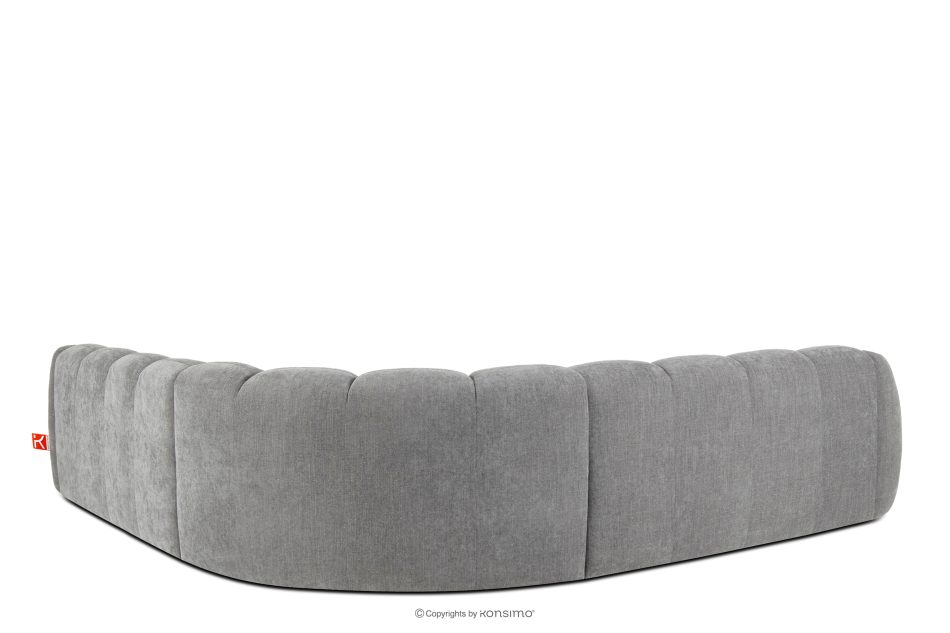 FLAVA Modulares Ecksofa im Modern-Retro-Stil rechts/links hellgrau Hellgrau - Foto 3