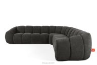 Modulares Ecksofa im Modern-Retro-Stil rechts/links graphit