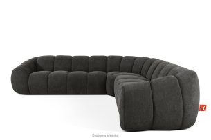 FLAVA, https://konsimo.de/kollektion/flava/ Modulares Ecksofa im Modern-Retro-Stil rechts/links graphit Graphit - Foto
