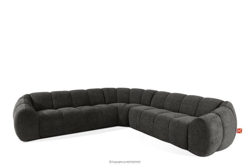 FLAVA Modulares Ecksofa im Modern-Retro-Stil rechts/links graphit Graphit - Foto 2
