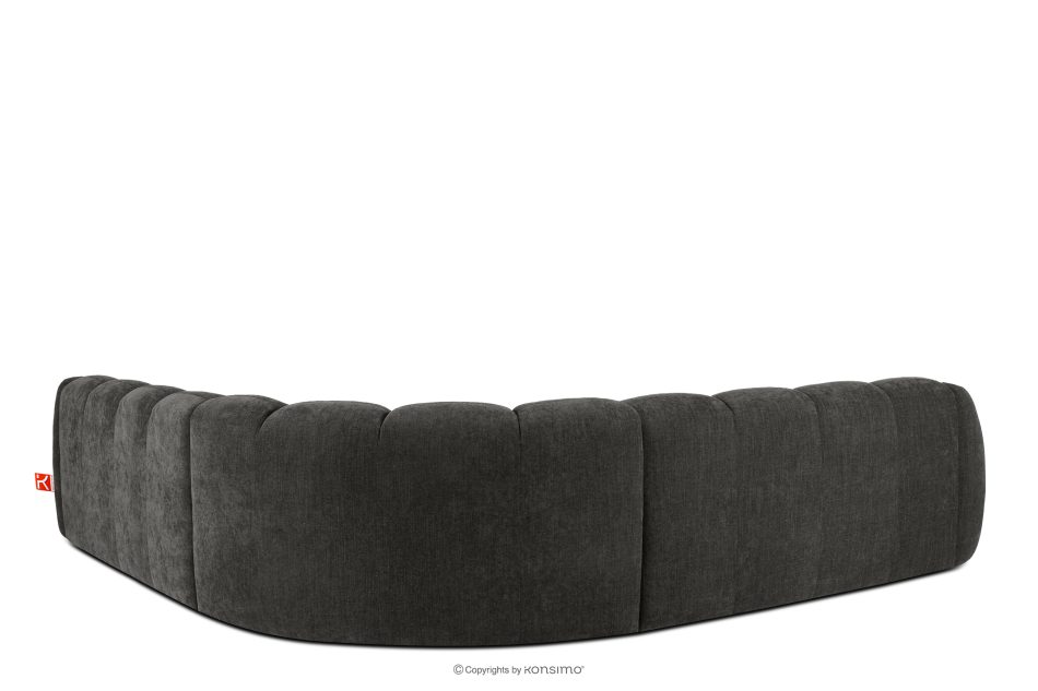 FLAVA Modulares Ecksofa im Modern-Retro-Stil rechts/links graphit Graphit - Foto 3