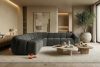 FLAVA Modulares Ecksofa im Modern-Retro-Stil rechts/links graphit Graphit - Foto 10