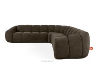 Modulares Ecksofa im Modern-Retro-Stil rechts/links Braun