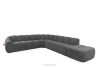 FLAVA Modulares Ecksofa Curve im Retro-Modern-Stil rechts aschgrau Grau - Foto 3